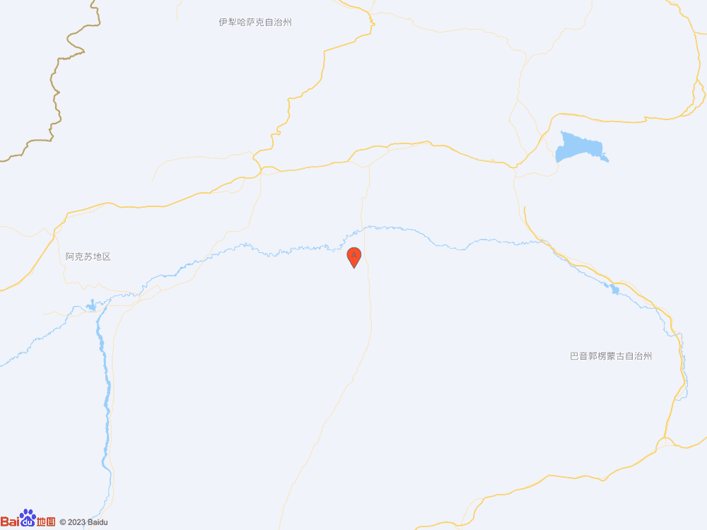 新疆巴音郭楞州尉犁县（北纬40.83度，东经84.12度）发生3.4级地震
