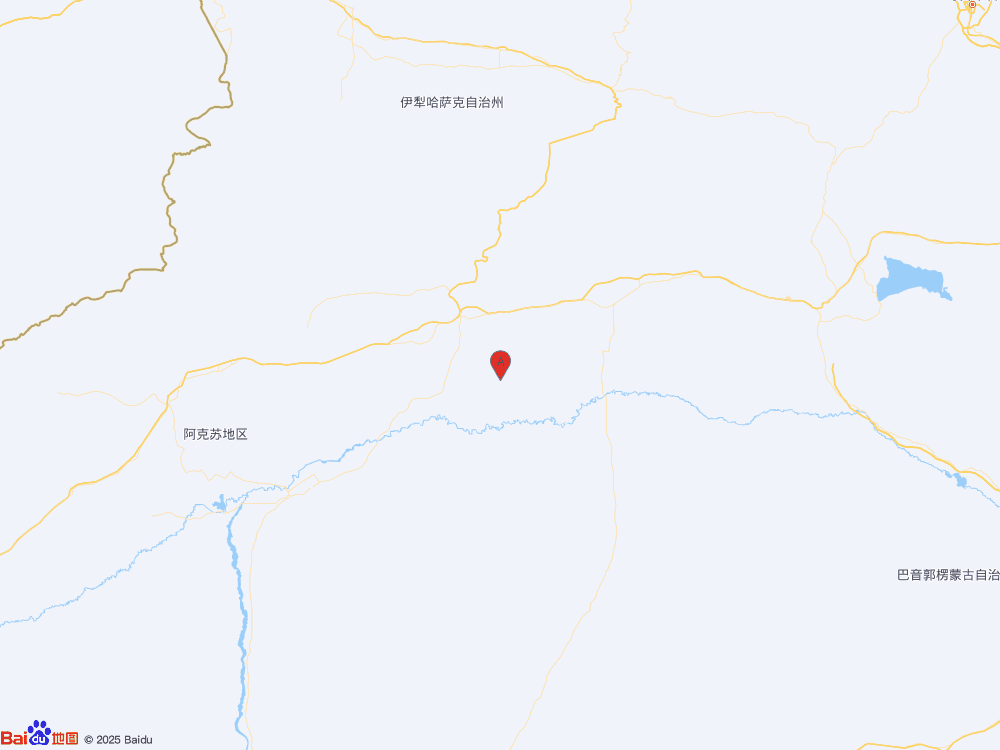 新疆阿克苏地区库车市（北纬41.32度，东经83.28度）发生3.0级地震